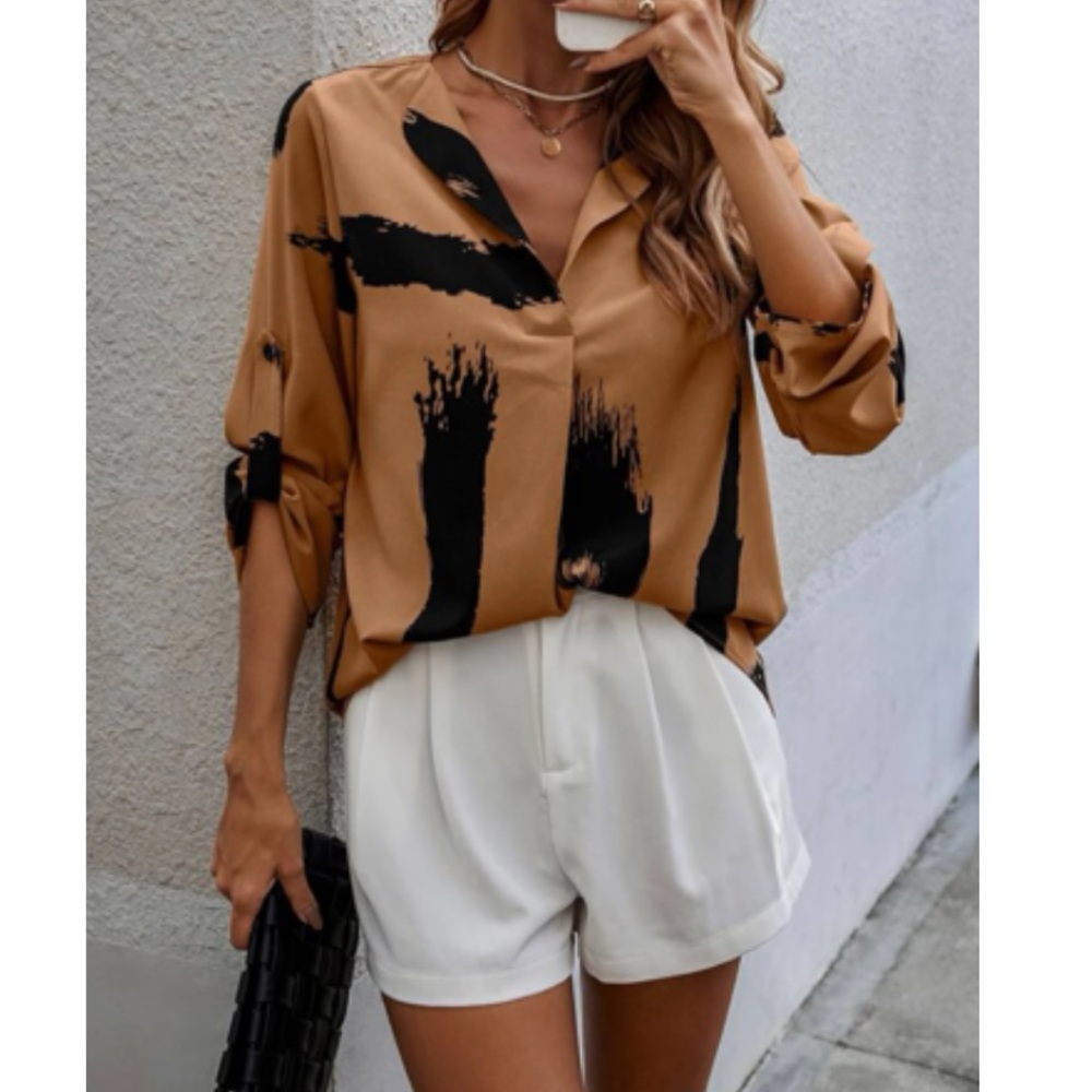 Boho tab sleeve blouse - Picture 4 of 6
